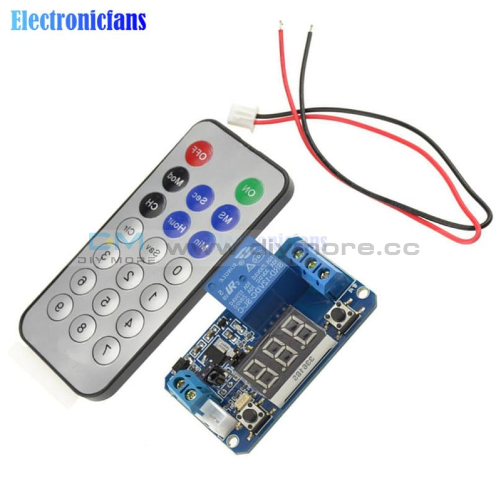 12V Infrared Remote Control Timer Delay Relay Led Tube Display Module For Arduino
