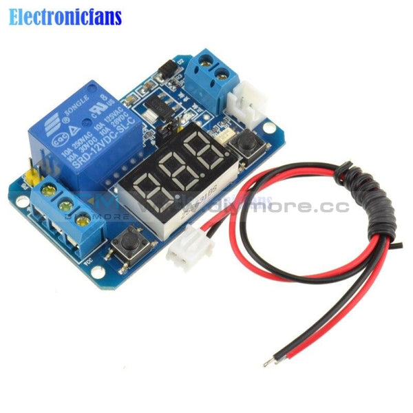 12V LED Digital Display Trigger Time Delay relay Module 0 999s 0 999mi ...