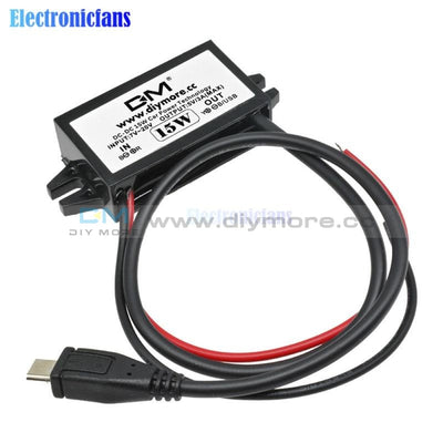 12V To 5V 3A 15W Converter Module Micro Usb Dc Car Power Step Down Output Adapter High Conversion