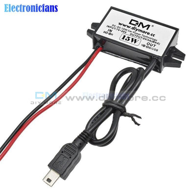 12V To 5V 3A 15W Mini Usb Output Dc Power Supply Step Down Buck Converter Module Adapter For Car