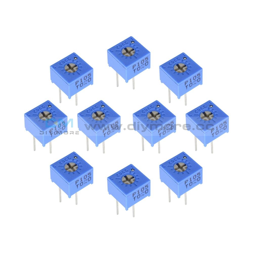 10Pcs 3362P-105 1M Ohm High Precision Variable Resistor Potentiometer Tools