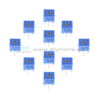 10Pcs 3362P-105 1M Ohm High Precision Variable Resistor Potentiometer Tools