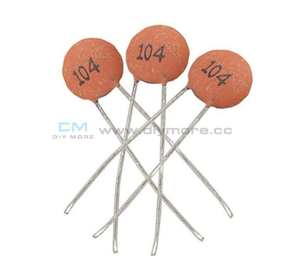 100Pcs100Nf 0.1Uf 104Pf 50V Ceramic Disc Capacitors Dip Top Capacitor