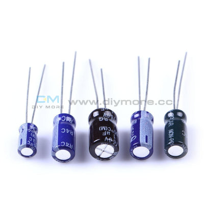 210Pcs 25 Value 0.1Uf-220Uf Electrolytic Capacitors Condenser Assortment Kit Set Capacitor