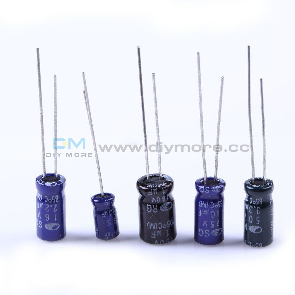 210Pcs 25 Value 0.1Uf-220Uf Electrolytic Capacitors Condenser Assortment Kit Set Capacitor