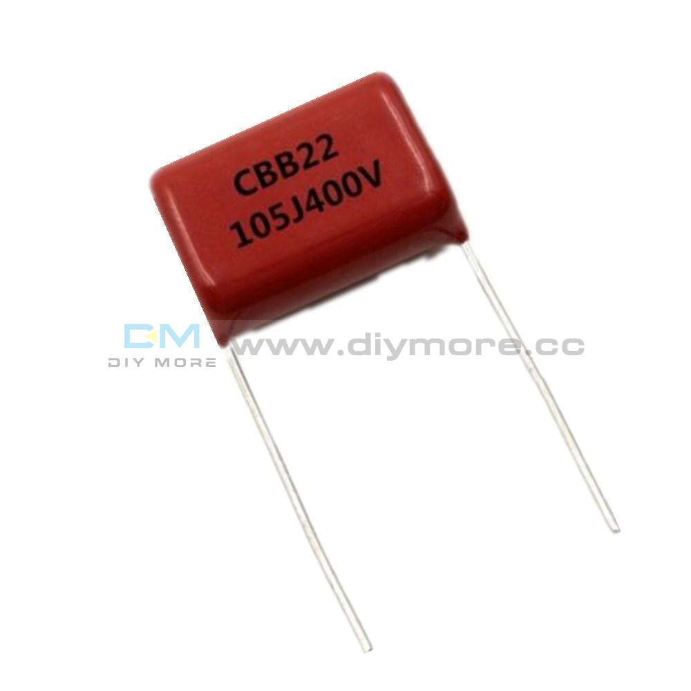 Cbb22 10PCS CBB22 Capacitor 400V 105J 1uF 400V/105J Pitch 20mm 22*14*7MM ...