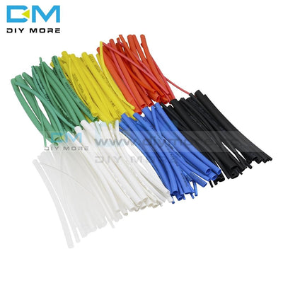 140Pcs Car Electrical Cable Heat Shrink Tube Tubing 5 Sizes 7 Colors For Wrap Sleeve Assorted