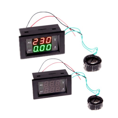 Digital LCD Volt Ampere Amp Meter Voltmeter Dual Panel Guage AC100-300V/200A