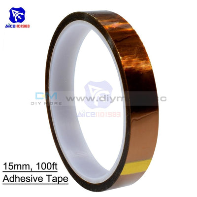 15Mm 30M 100Ft Self Adhesive Tape High Temperature Heat Resistant Polyimide 260 300 Degrees Celsius