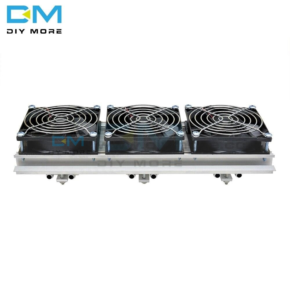 180W Triple Fan Semiconductor Refrigeration Cooling Thermoelectric Water Cooled Aluminum Radiator