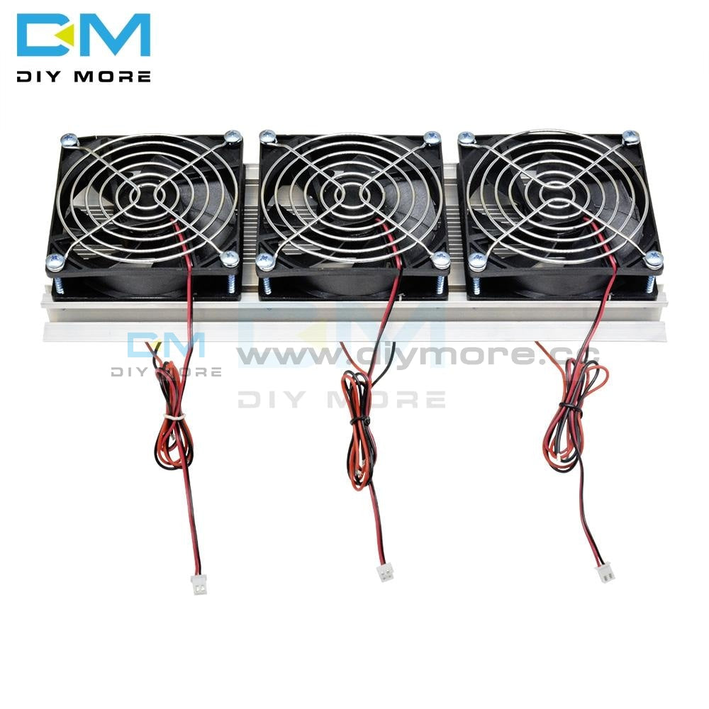 180W Triple Fan Semiconductor Refrigeration Cooling Thermoelectric Water Cooled Aluminum Radiator