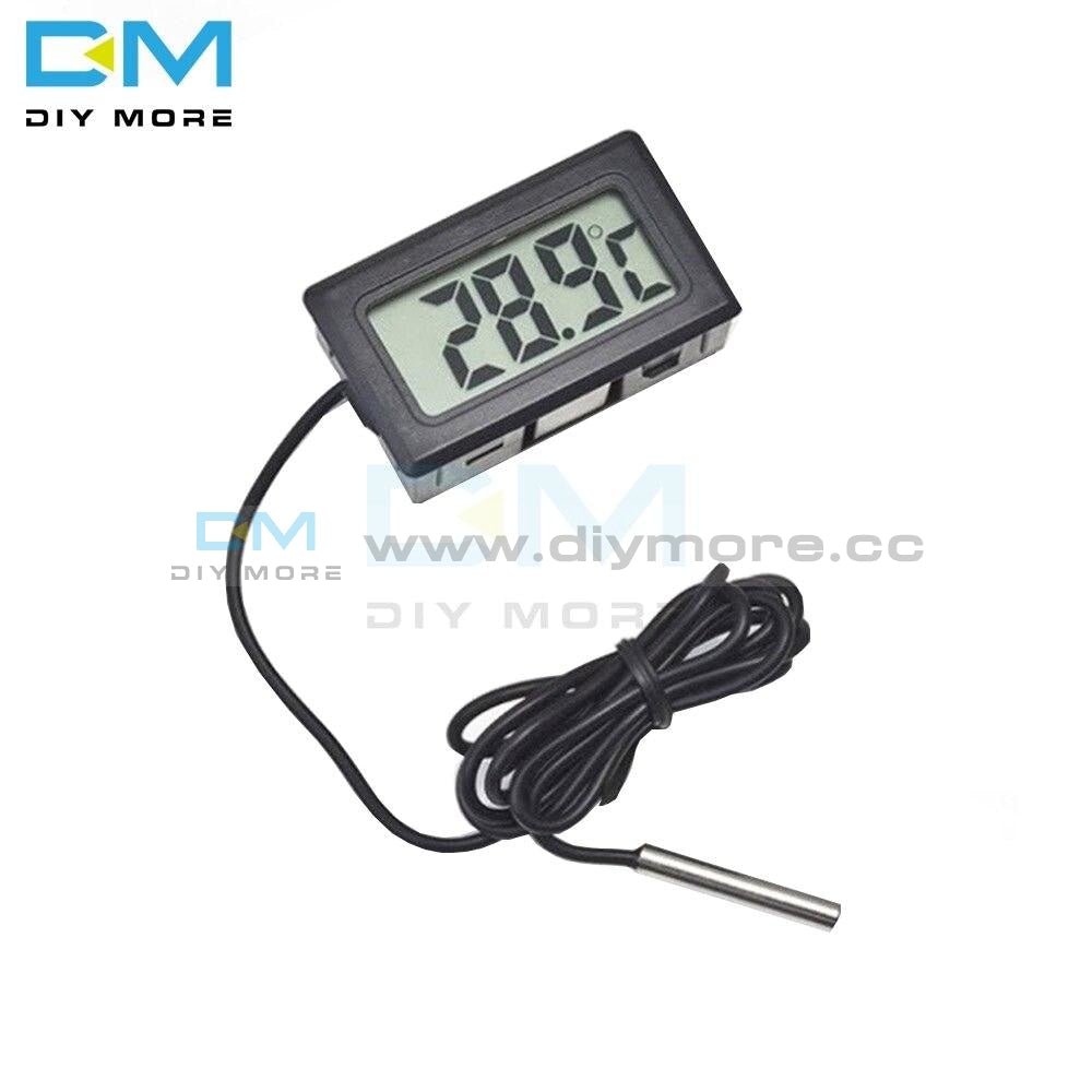 1M 3M 5M Mini Digital Lcd Display Probe Fridge Freezer Thermometer Sensor Thermograph For Aquarium