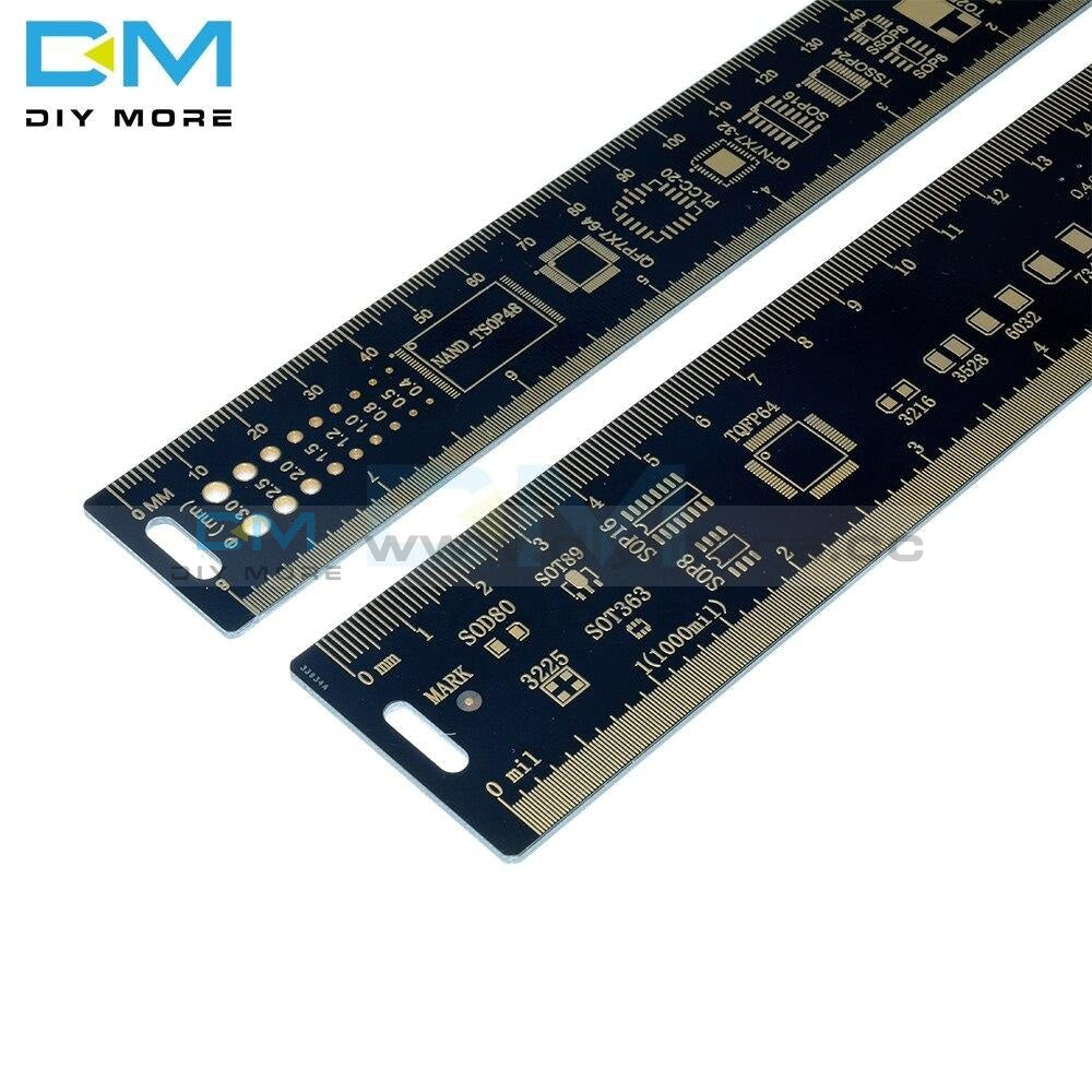 1Set 15Cm 20Cm 25Cm Multifunctional Pcb Ruler Measuring Tool Resistor Capacitor Chip Ic Smd Diode