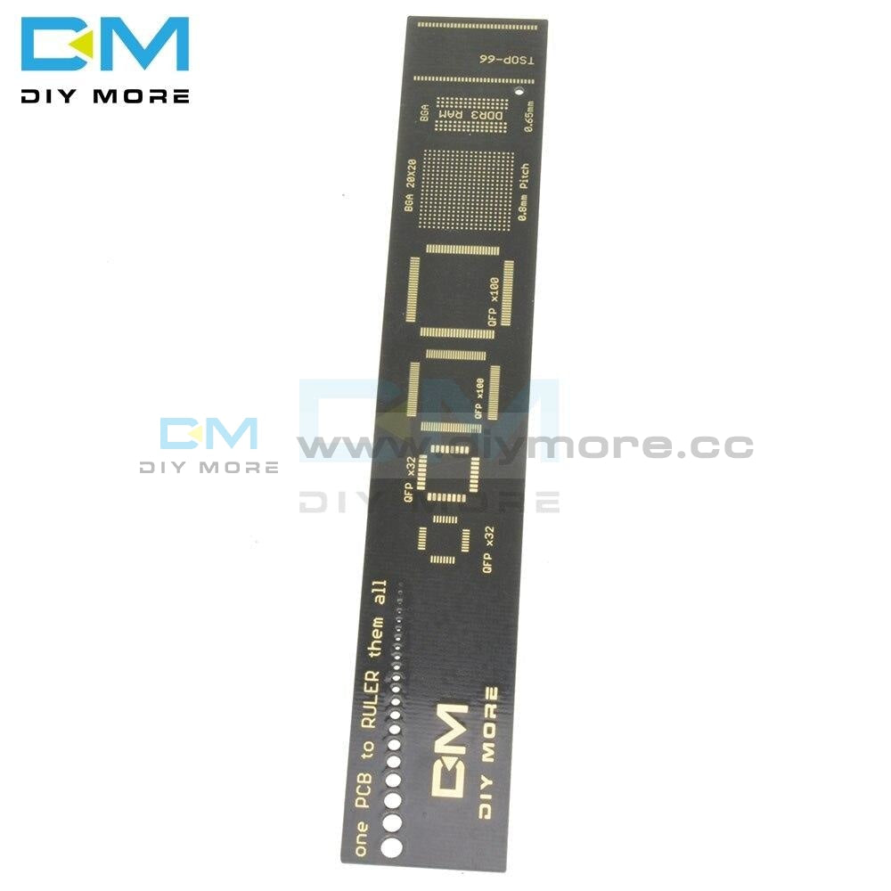 Resistor Rular 1Set Multifunctional PCB Ruler Measuring Tool Resistor Capacitor Chip ...