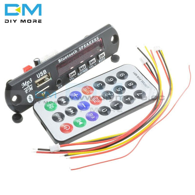 1Set Standard Wireless Bluetooth 12V Mp3 Wma Decoder Board Audio Module Tf Usb Radio For Car Lcd