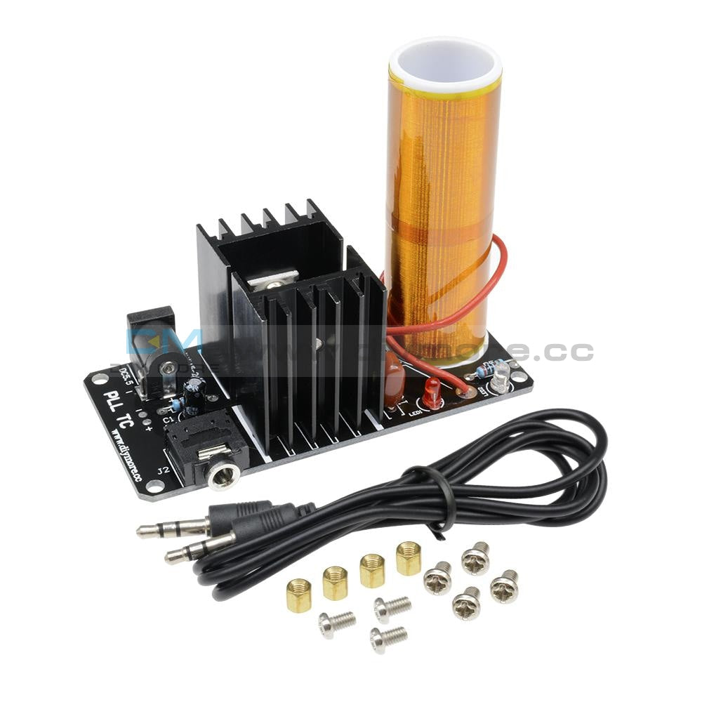 Mini Tesla Coil Module Plasma Speaker Electronic Kit Unassembled DIY 15W DC  15-24V 2A