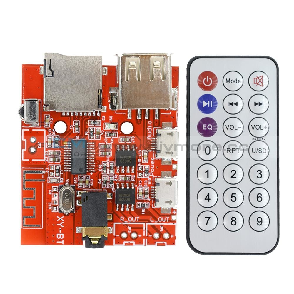 3.0/4.0/4.1 Bluetooth Mp3 Decoding Board Car Speaker Refit With Remote Control Decoder