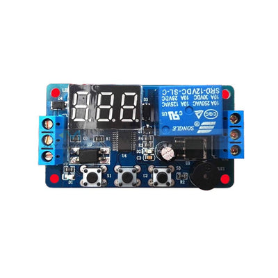 12V Led Display Timer Relay Module Delay Programmable Switch Board Car Buzzer Cz