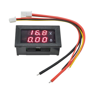 3PCS*DC 0-100V 50A Red+Red Dual LED Digital Voltmeter Ammeter Panel Amp Voltage Gauge