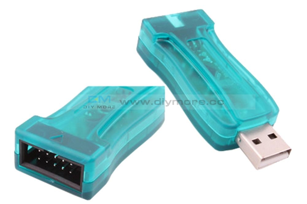 Usbasp Usbisp Avr Programmer Adapter With 10 Pin Cable Green Protection Case Module