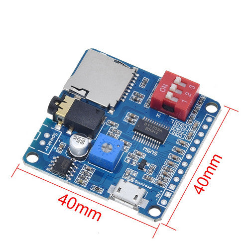 Voice Playback Module MP3 Player I/O Trigger UART Control SD/TF 5W For Arduino