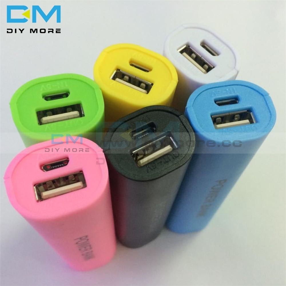1X18650 Usb Mobile Power Bank Battery Charger Case Diy Box For Cell Phone 18650 Batteries Candy