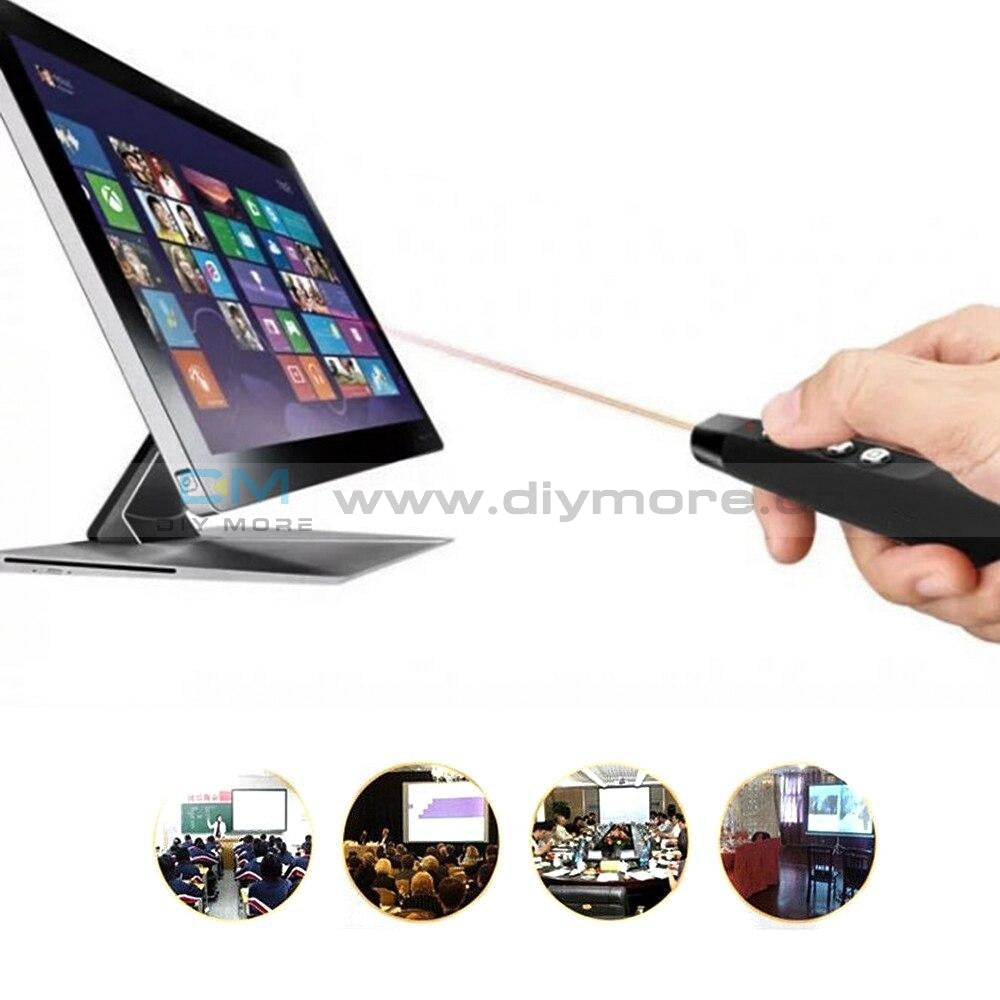 2 In 1 Usb Laser Pointer Pen Remote Control Powerful And Function Office Red Teach Presenter On
