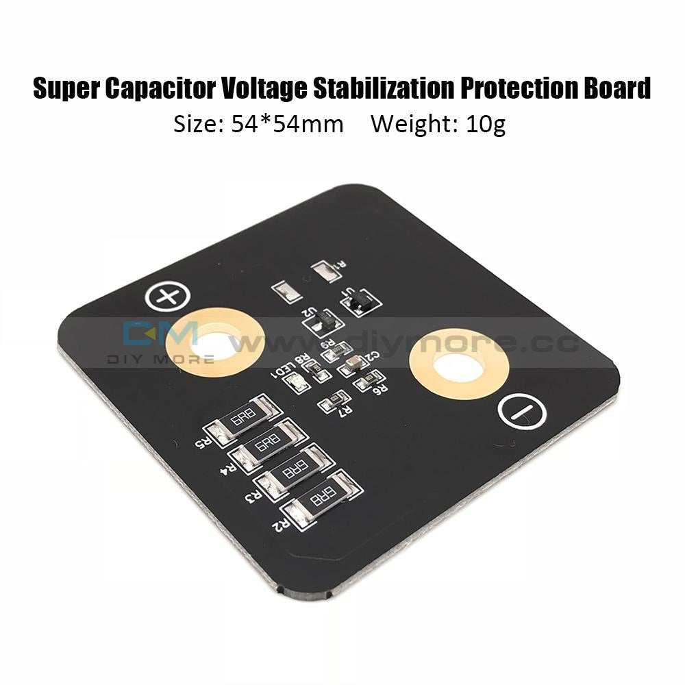 Super Farad Capacitor Balancing Protection Board 2.8V 3000F 5.4*5.4Cm Voltage Regulator