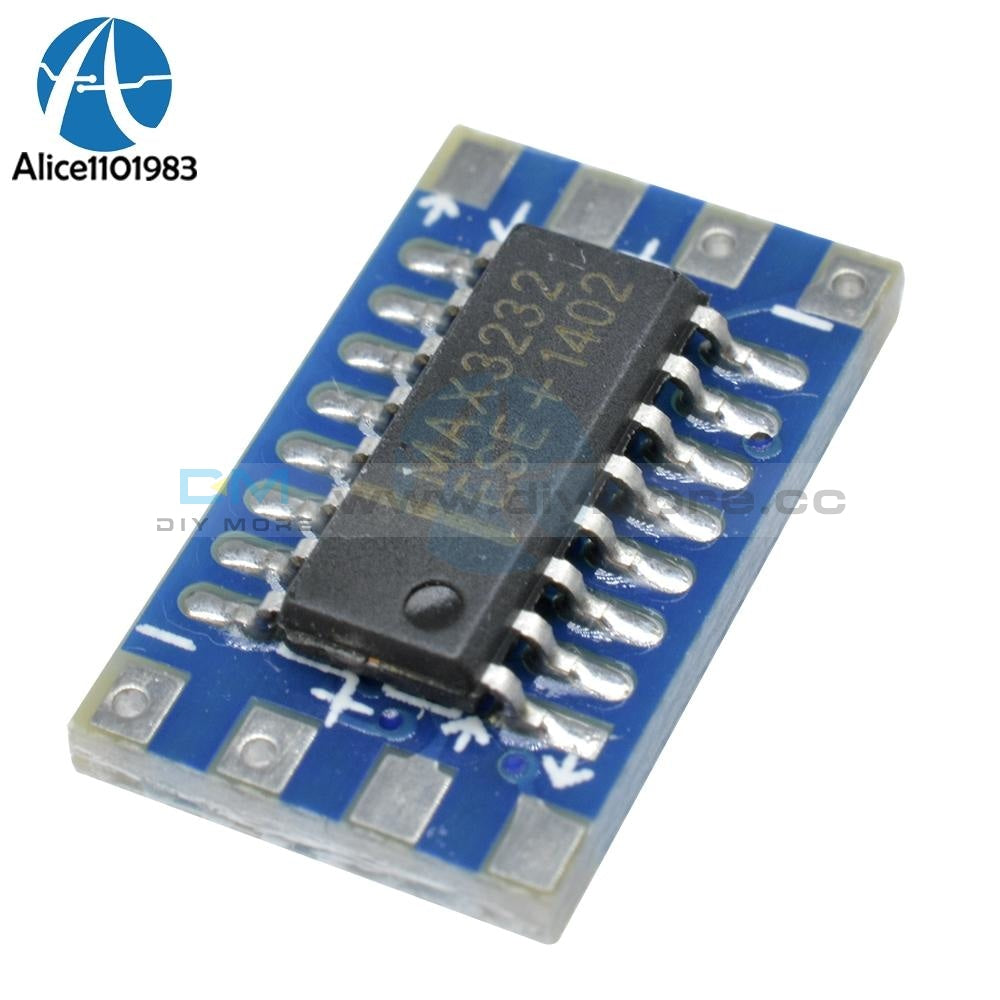 20Pcs Max3232 Serial Port Mini Rs232 To Ttl Converter Adaptor Diy Kit Electronic Pcb Board Module