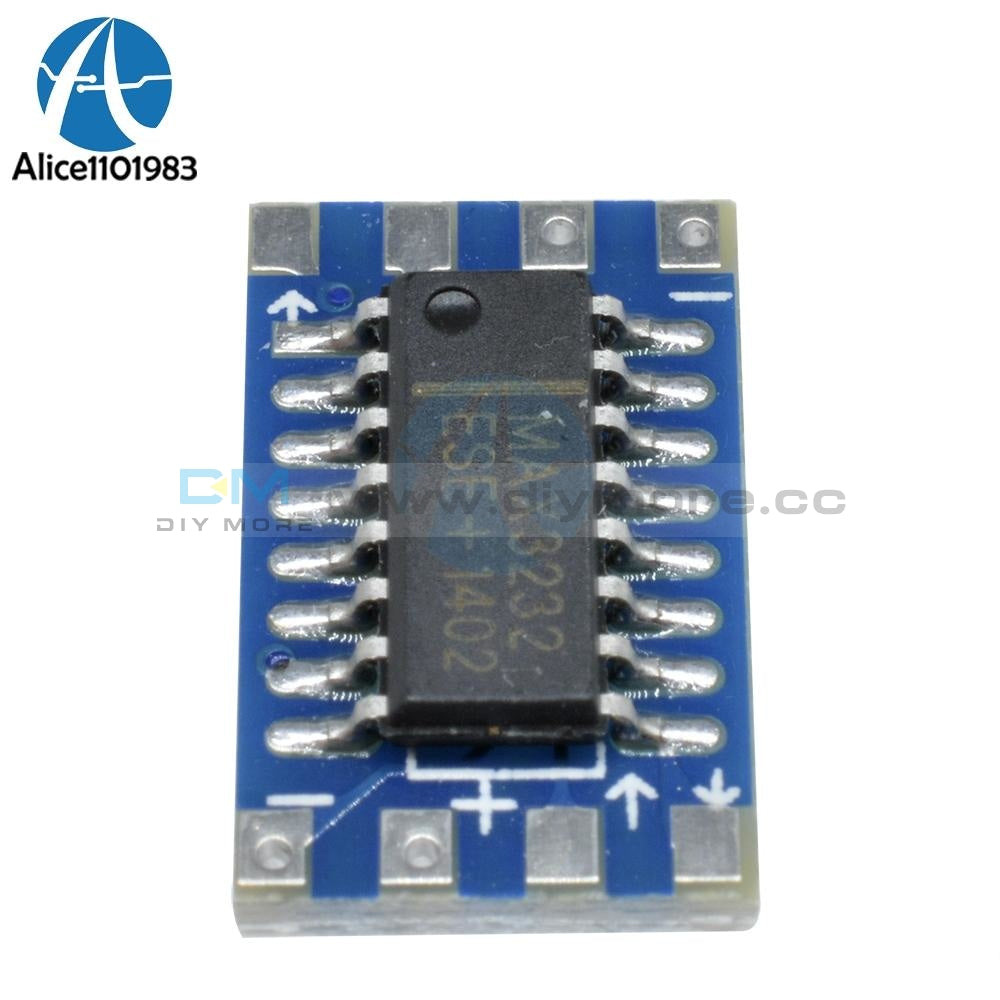 20Pcs Max3232 Serial Port Mini Rs232 To Ttl Converter Adaptor Diy Kit Electronic Pcb Board Module
