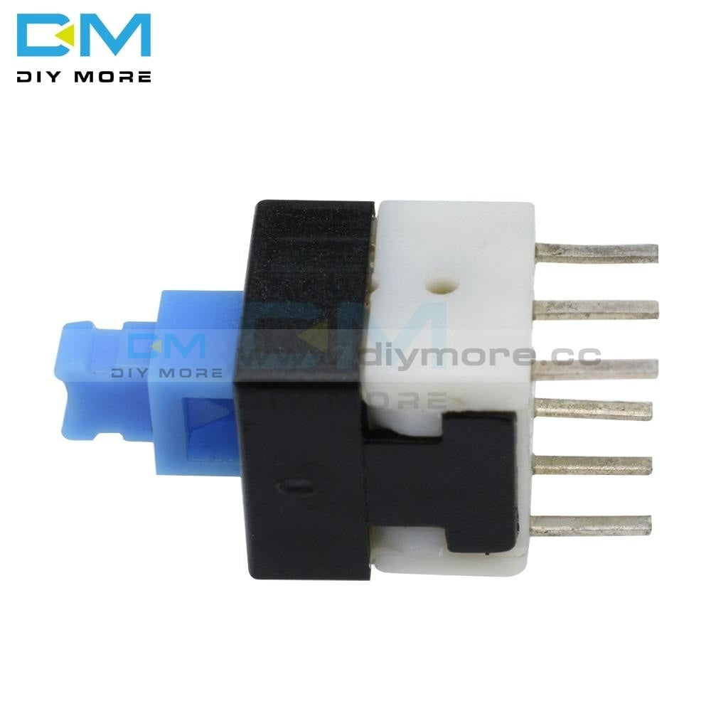 20Pcs 8X8Mm 8X8 Mm Cap Self Lock Locking Type Square Button Switch Blue 100000 Times Service Life