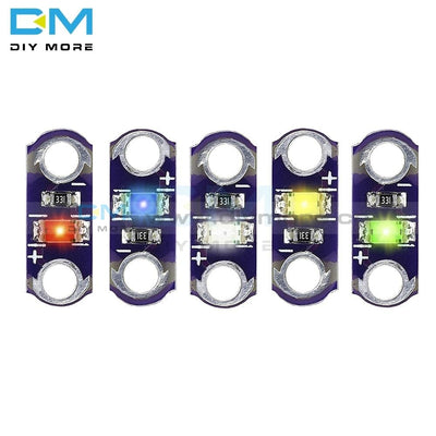 20Pcs Lot Lilypad Led Yellow/green/white/blue/red Led Light Module For Arduino Diy Kit 3V 5V Smd
