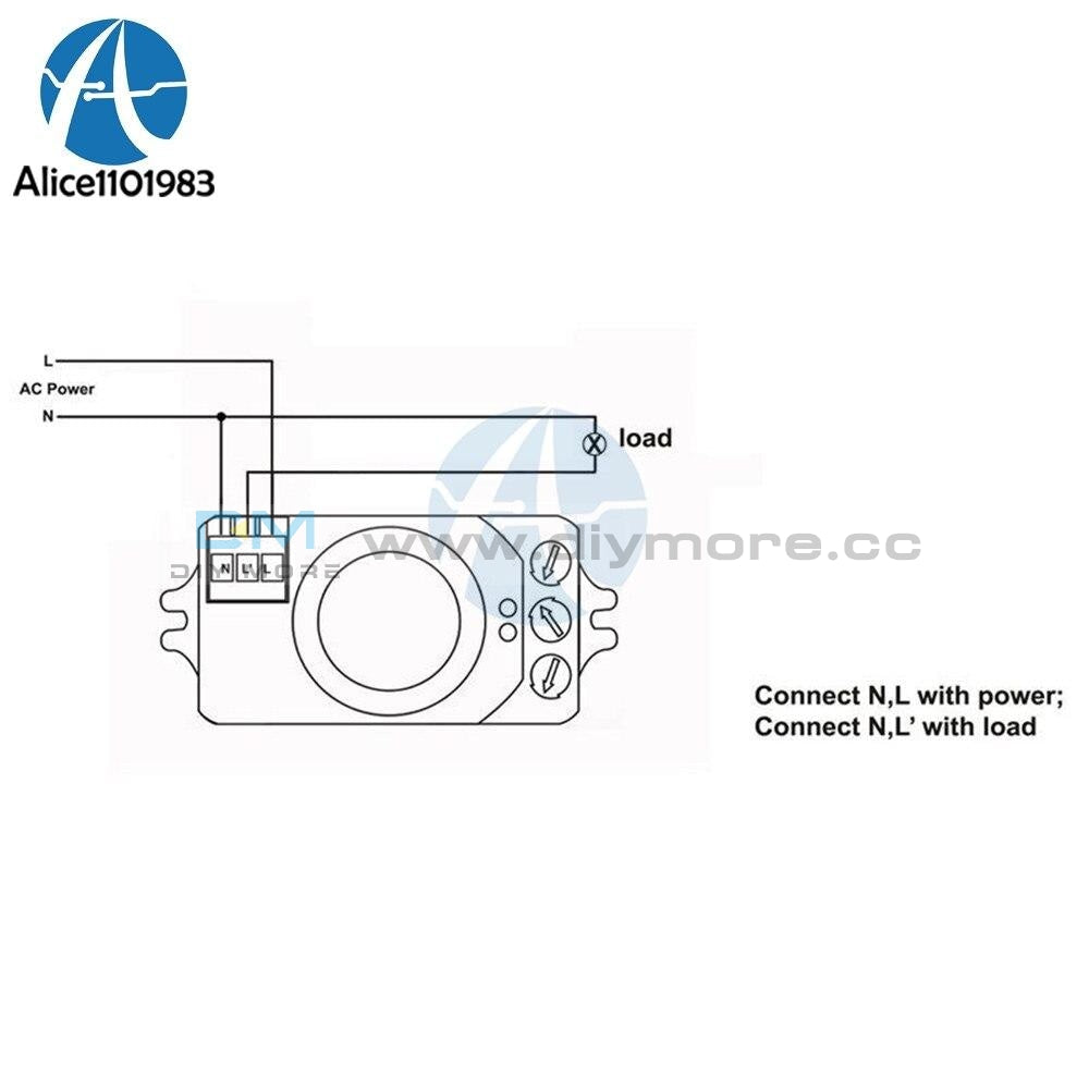 220V 5.8Ghz Microwave Movement Motion Detector Sensor Switch For Light Hottest Diy Electronic Pcb