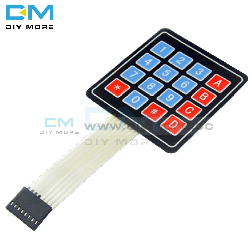 2Pcs 4 * 4X4 16 Key Matrix Array Keyboard Membrane Switch Keypad For Arduino Dc 35V 100Ma 1W