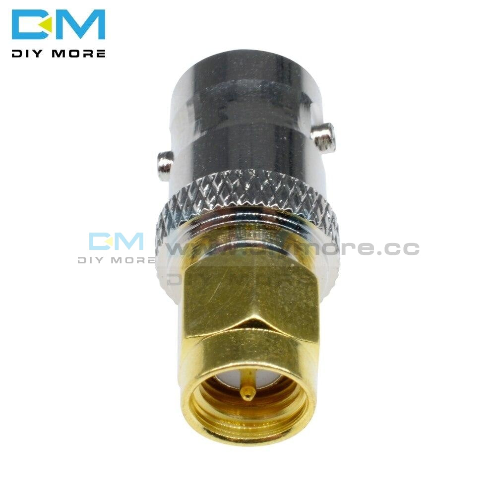 2Pcs Lot Rf Coax Coaxial Sma Male Plug To Bnc Female M/f Radio Antenna Contor For Gold Plated