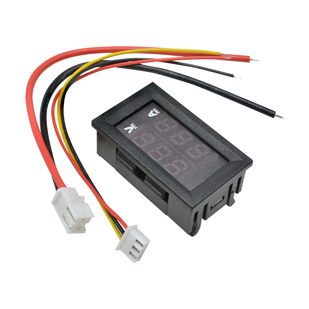 3PCS*DC 0-100V 50A Red+Red Dual LED Digital Voltmeter Ammeter Panel Amp Voltage Gauge