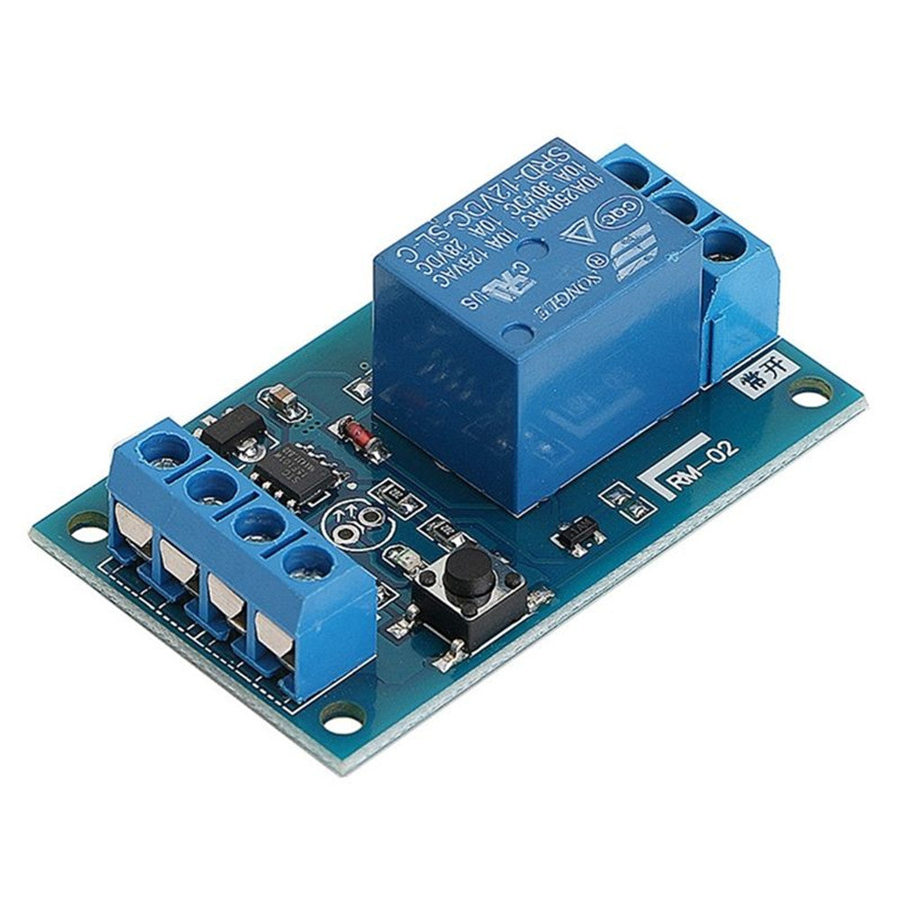 12V Car Modification Switch Bond Bistable Relay Start Stop Self-Locking Module