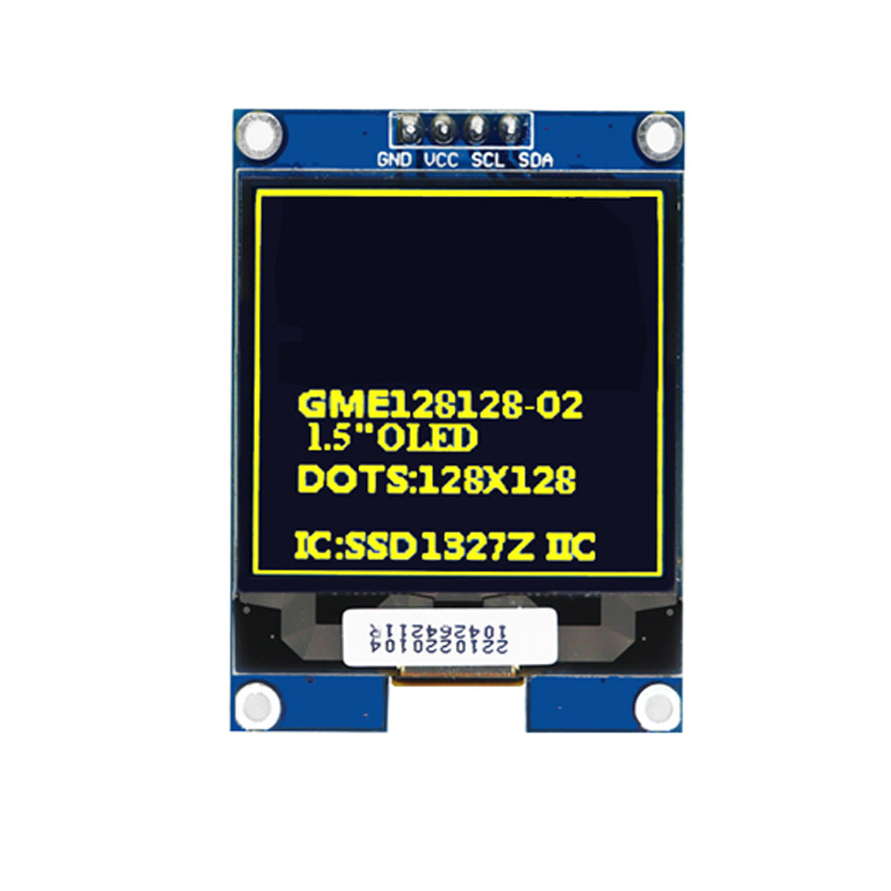 1.5 Inch Oled Display Module 128 X 128 Screen OLED Screen IIC Interface SSD1327 1.5 Inch Oled LCD