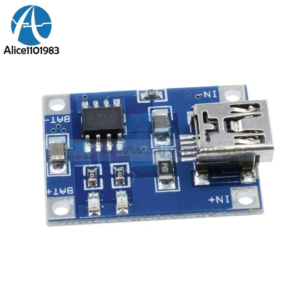 2Pcs Tp4056 Mini Usb 5V 1A Adjustable 18650 Lithium Battery Linear Charger Module Board Over Charge