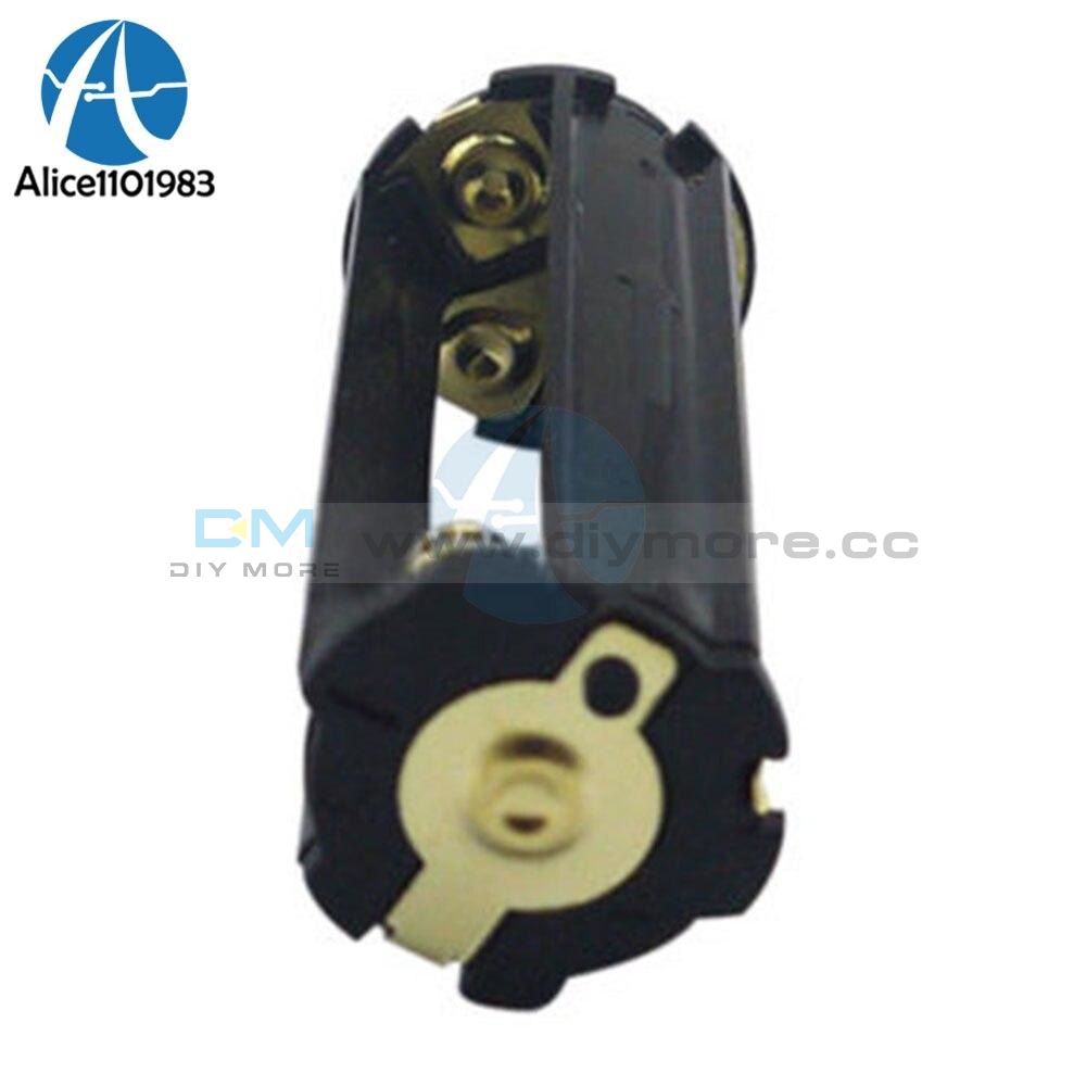 2Pcs/lot 3 Aaa Battery Black Plastical Metal Holder Box Case Cylindrical Type For 7Th Flashlight