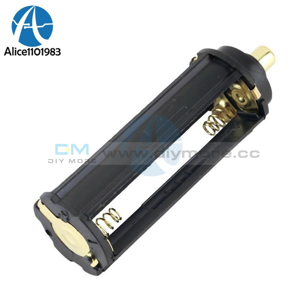 2Pcs/lot 3 Aaa Battery Black Plastical Metal Holder Box Case Cylindrical Type For 7Th Flashlight