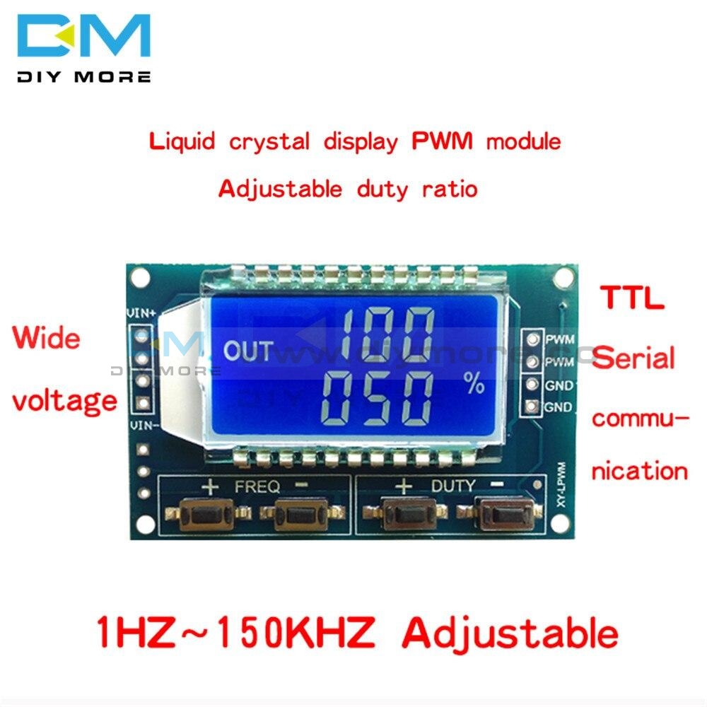 3.3V 30V Signal Generator Pwm Pulse Frequency Duty Cycle Adjustable Module Lcd Display 1Hz 150Khz