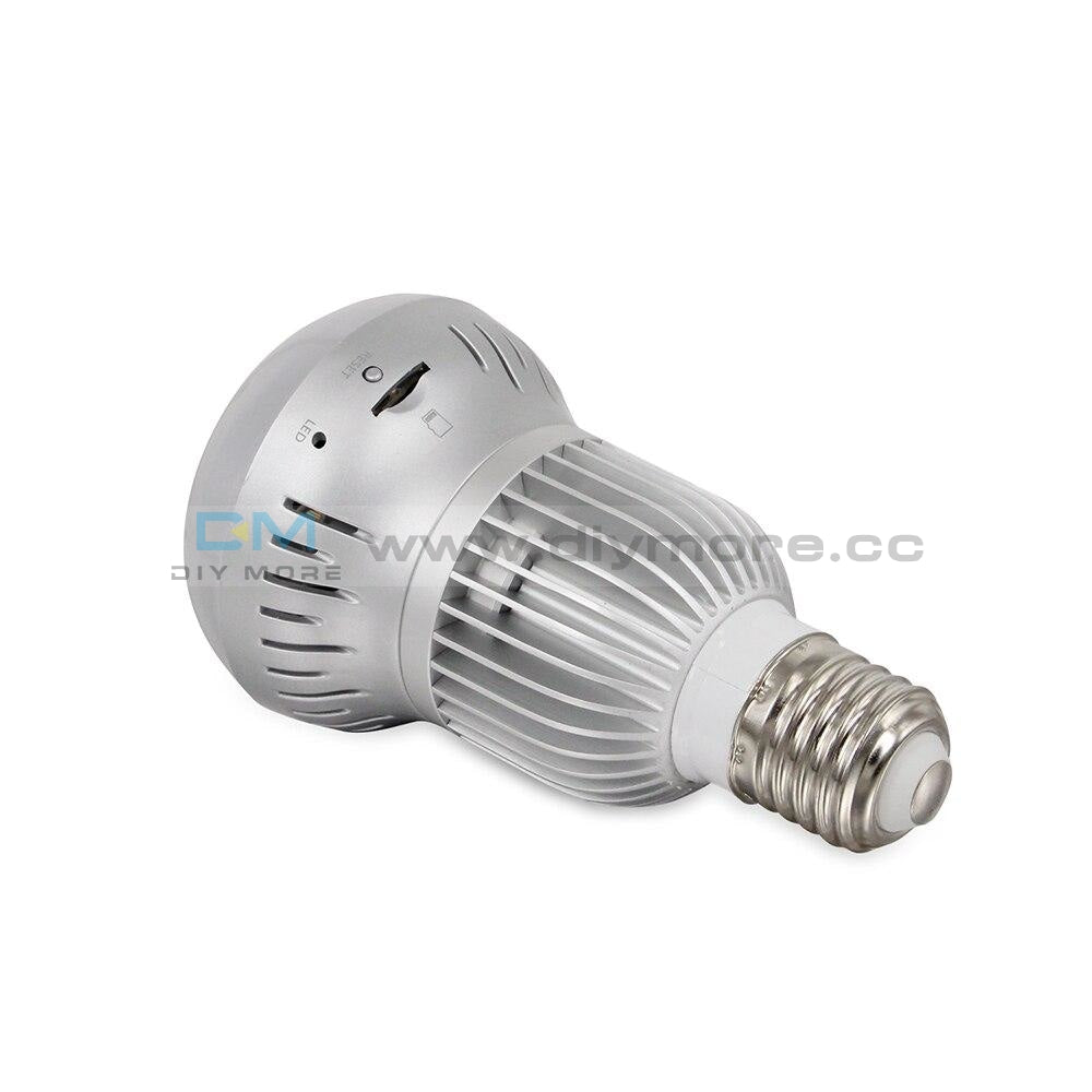 360° 1080P Wifi Wireless Panoramic Fisheye Camera Bulb Light Home Security Cctv Lamp Night On