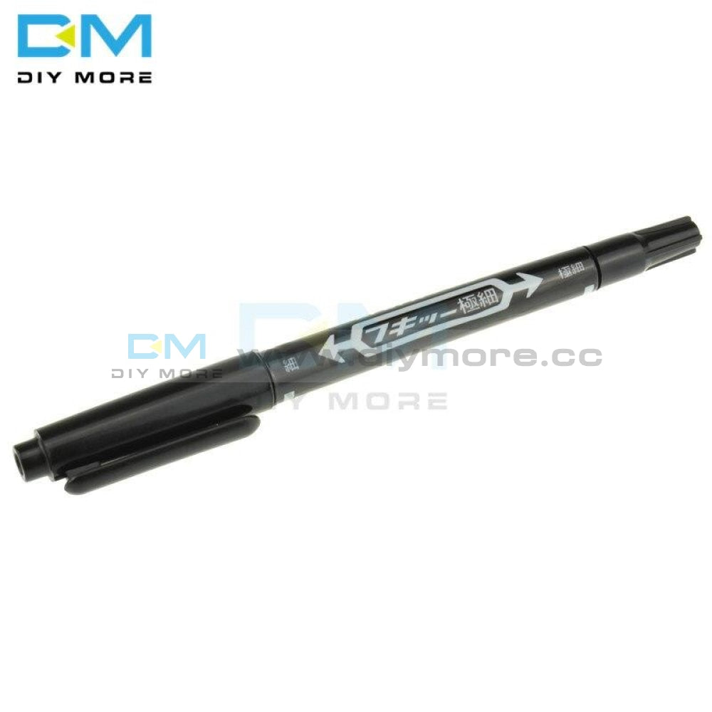 3Pcs Ccl Anti Etching Pcb Circuit Board Ink Marker Double Pen For Diy Repair Printed Diagram Blue