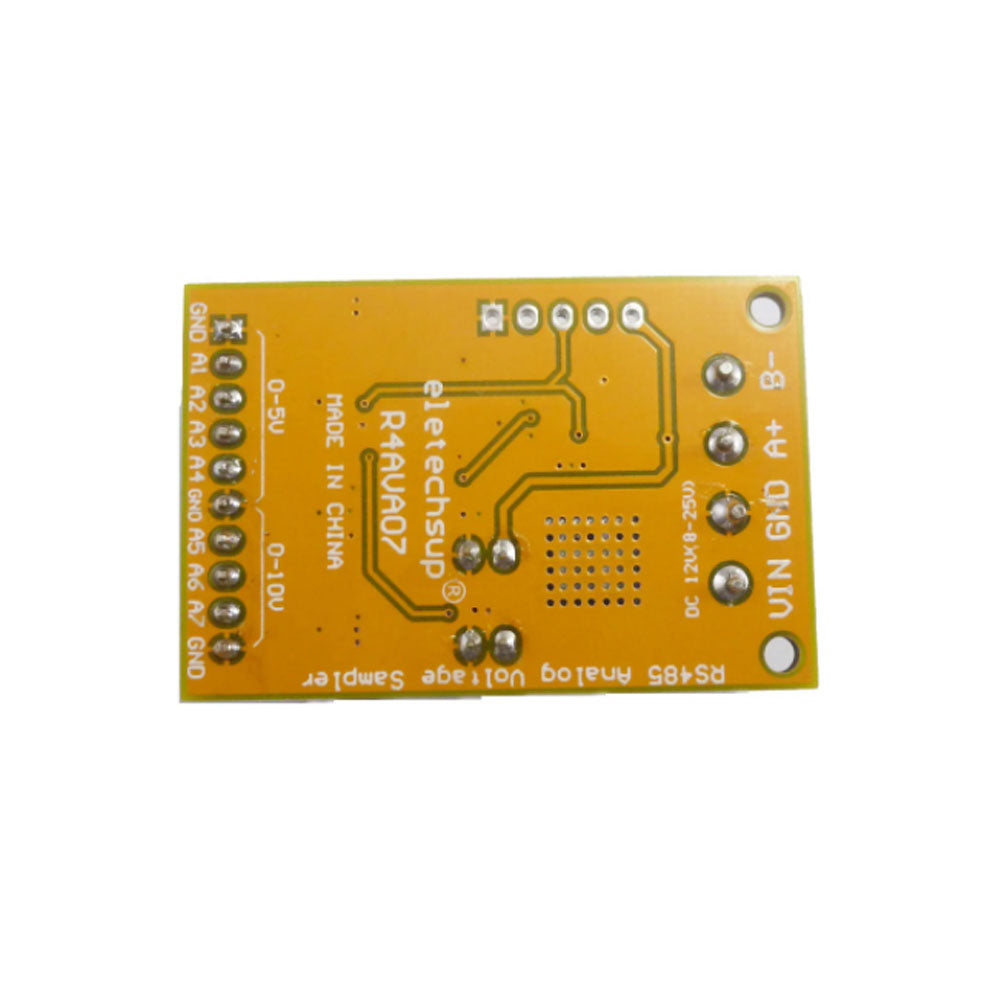 R4AVA07 Collecteur analogique à tension RS485 7 voies ADC Modbus RTU 03 06