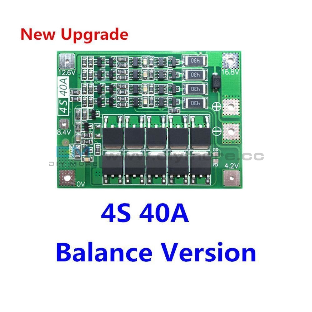 3S 60A/30A 4S 40A Li-Ion Lithium Battery Charger Protection Board Bms 3S/4S For Drill Motor 16.8V