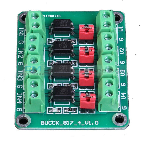 Pc817 4-Channel Voltage Converter Module Optocoupler Isolation Driving Delay Relay