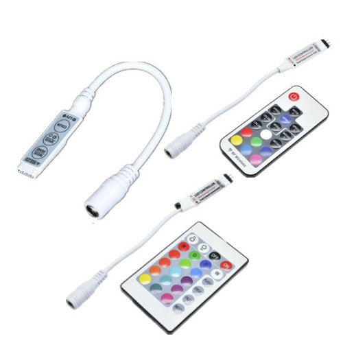 Mini 3 24/17 Key RGB IR Wireless Remote Control For 3528 5050 RGB LED Strip Ligh