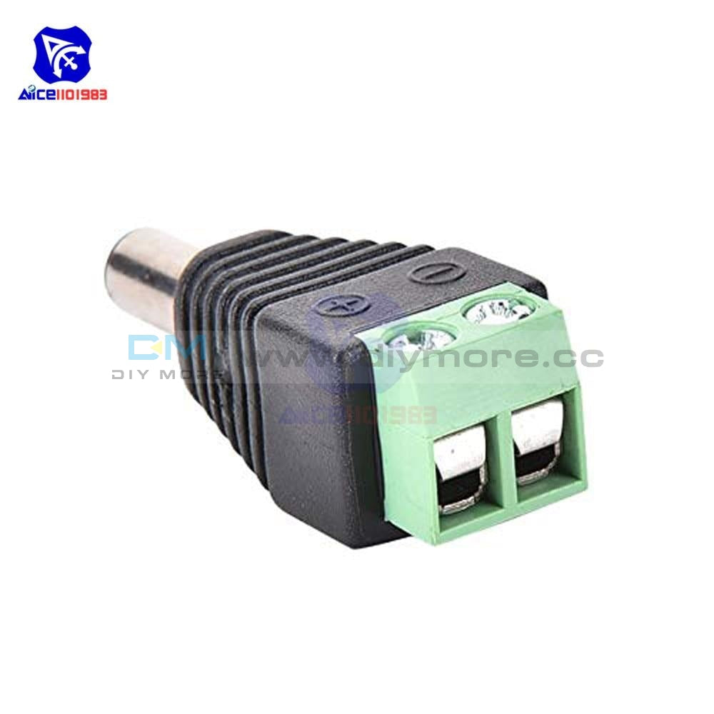5 Pcs/lot Male Dc Power Plug Jack 2.5X5.5 Mm Wire Connector For Cctv Camera Led Strip Light