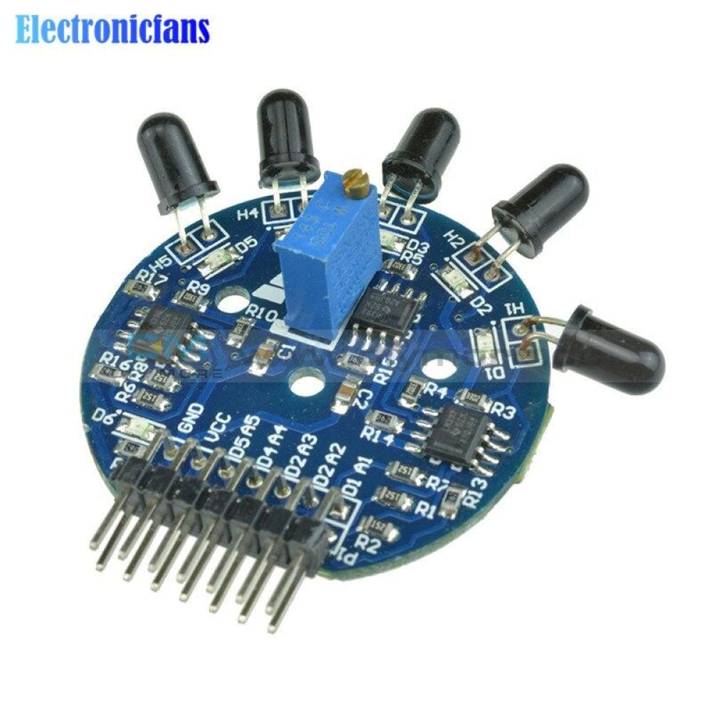 5 Way Flame Sensor Module Digital Analog Output Fire extinguisher Robo ...